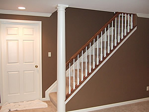 basement column railing